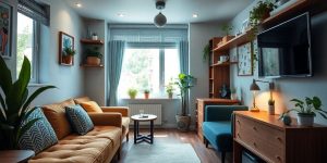 spațiu mic, mobilă multifunctională, decor elegant