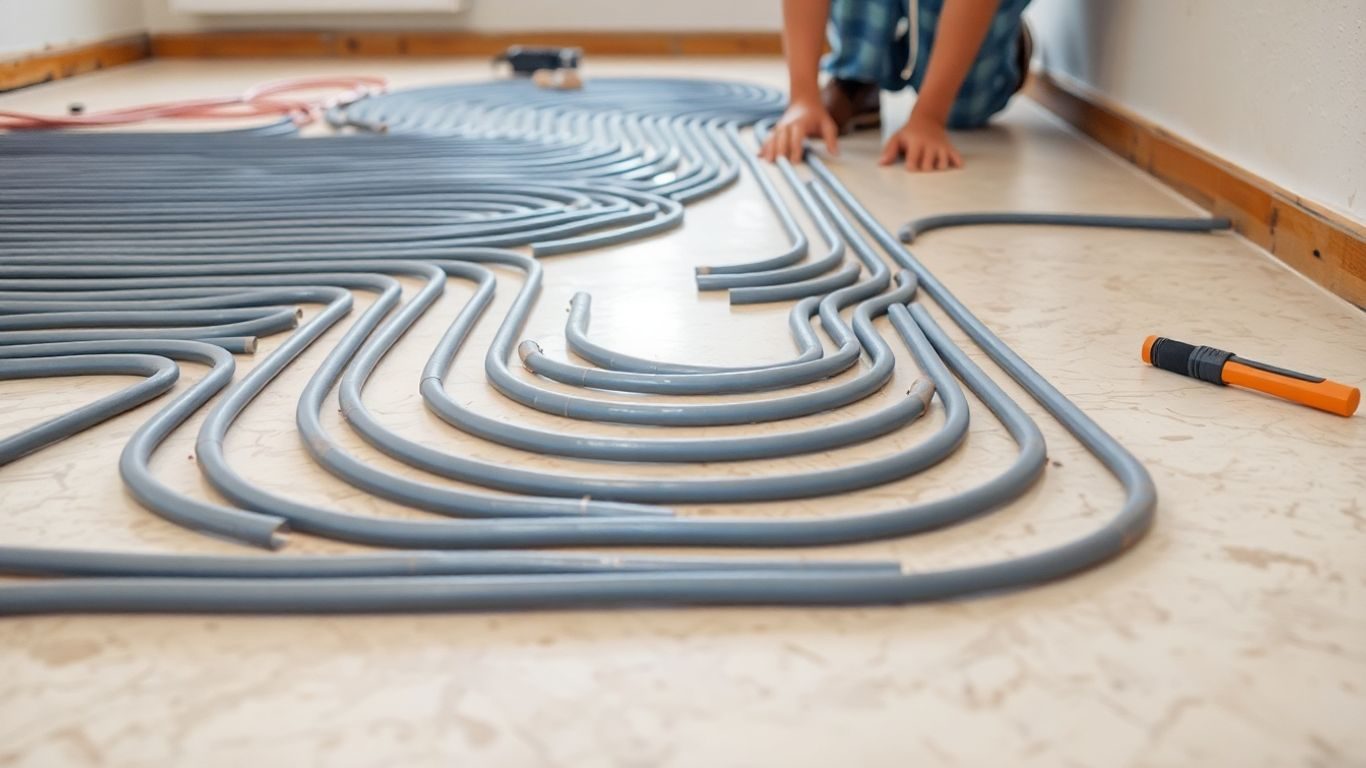 Instalare sistem de încălzire prin pardoseală